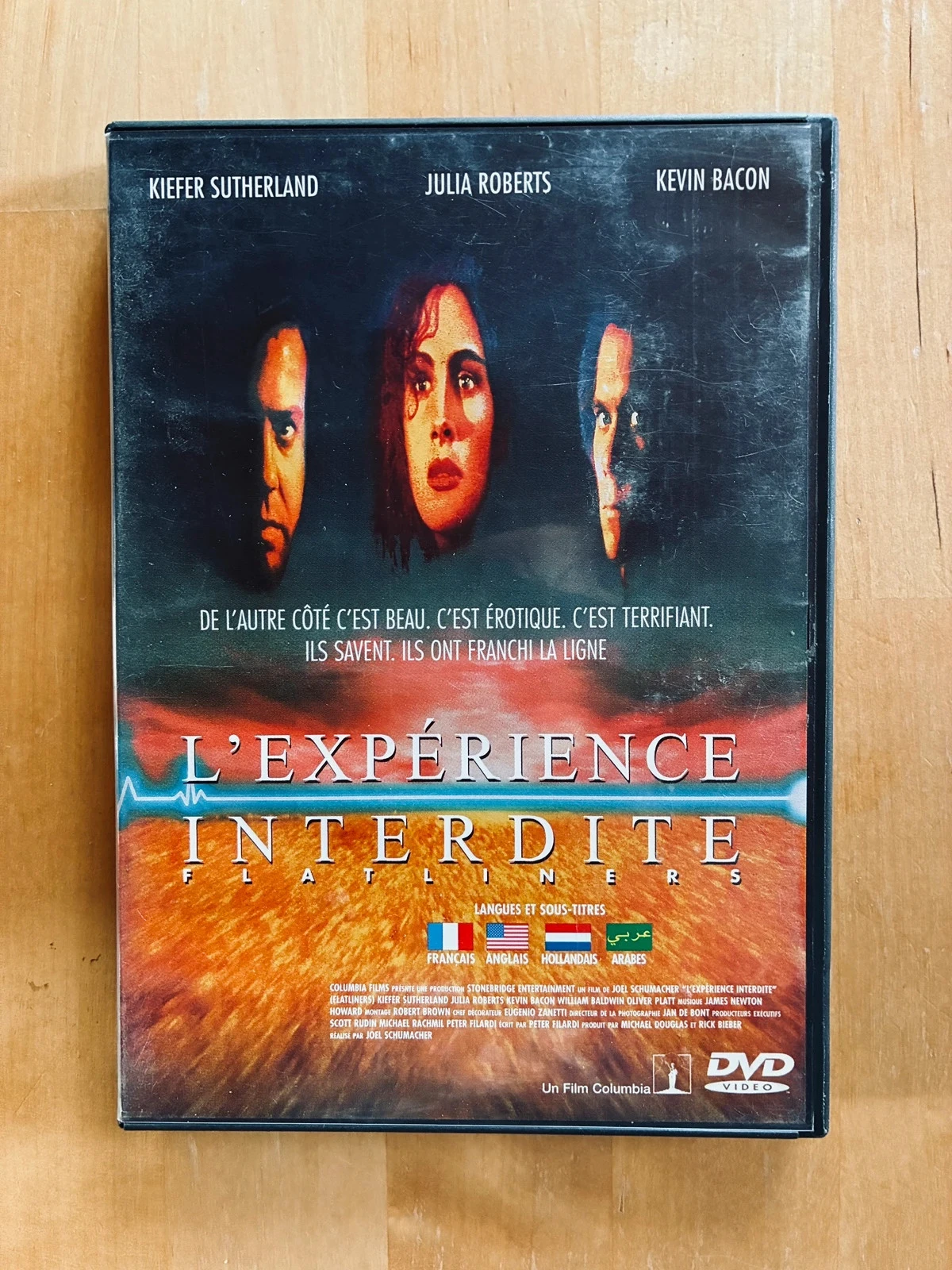 DVD L’expérience interdite de Joël Schumacher.